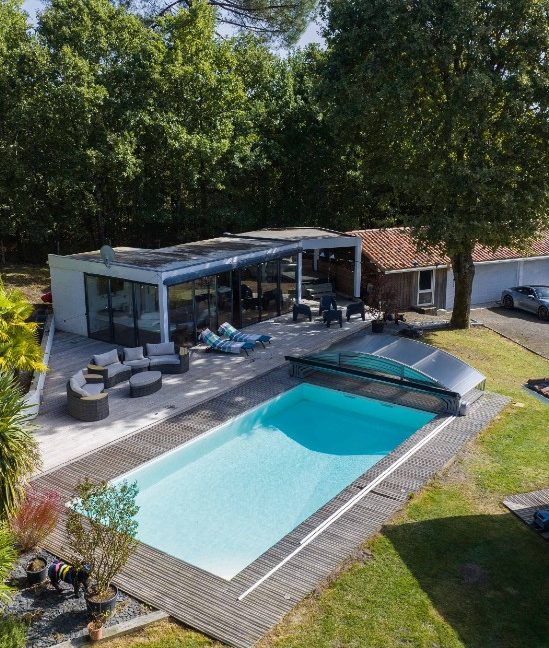 abri de piscine bas mezzo