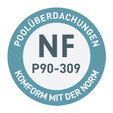 Französische Sicherheitsnorm für Pools - Optimale Sicherheit und Widerstandsfähigkeit gegen Wind und Schnee
